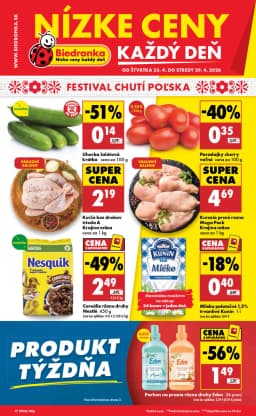 Leták Biedronka