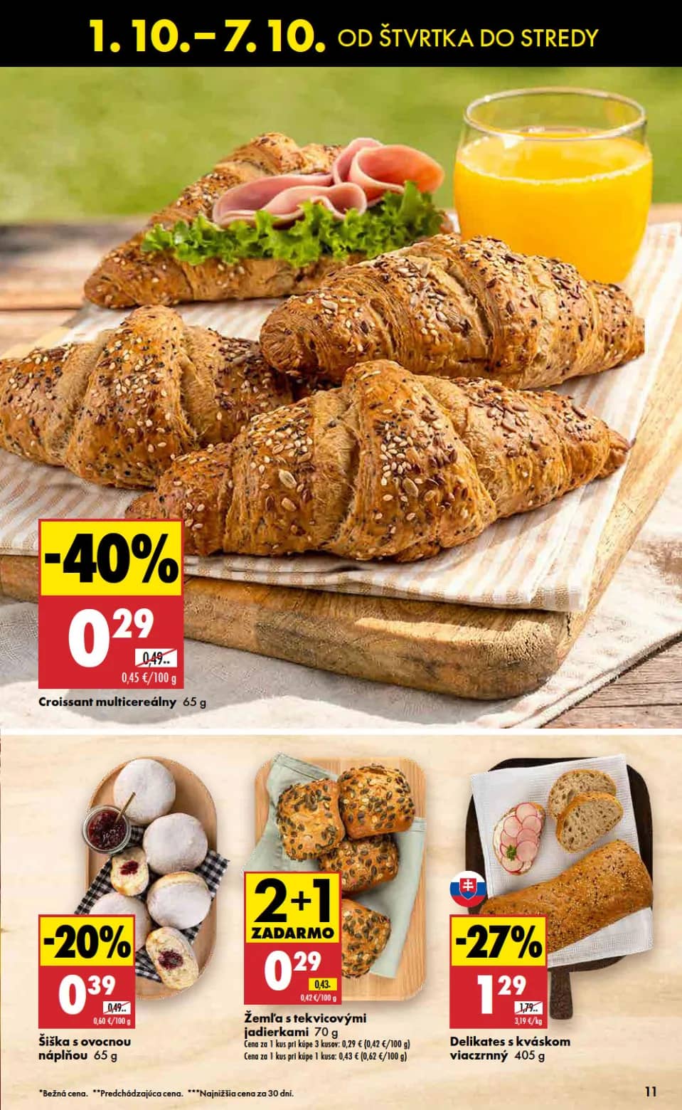 Croissant multicerálny