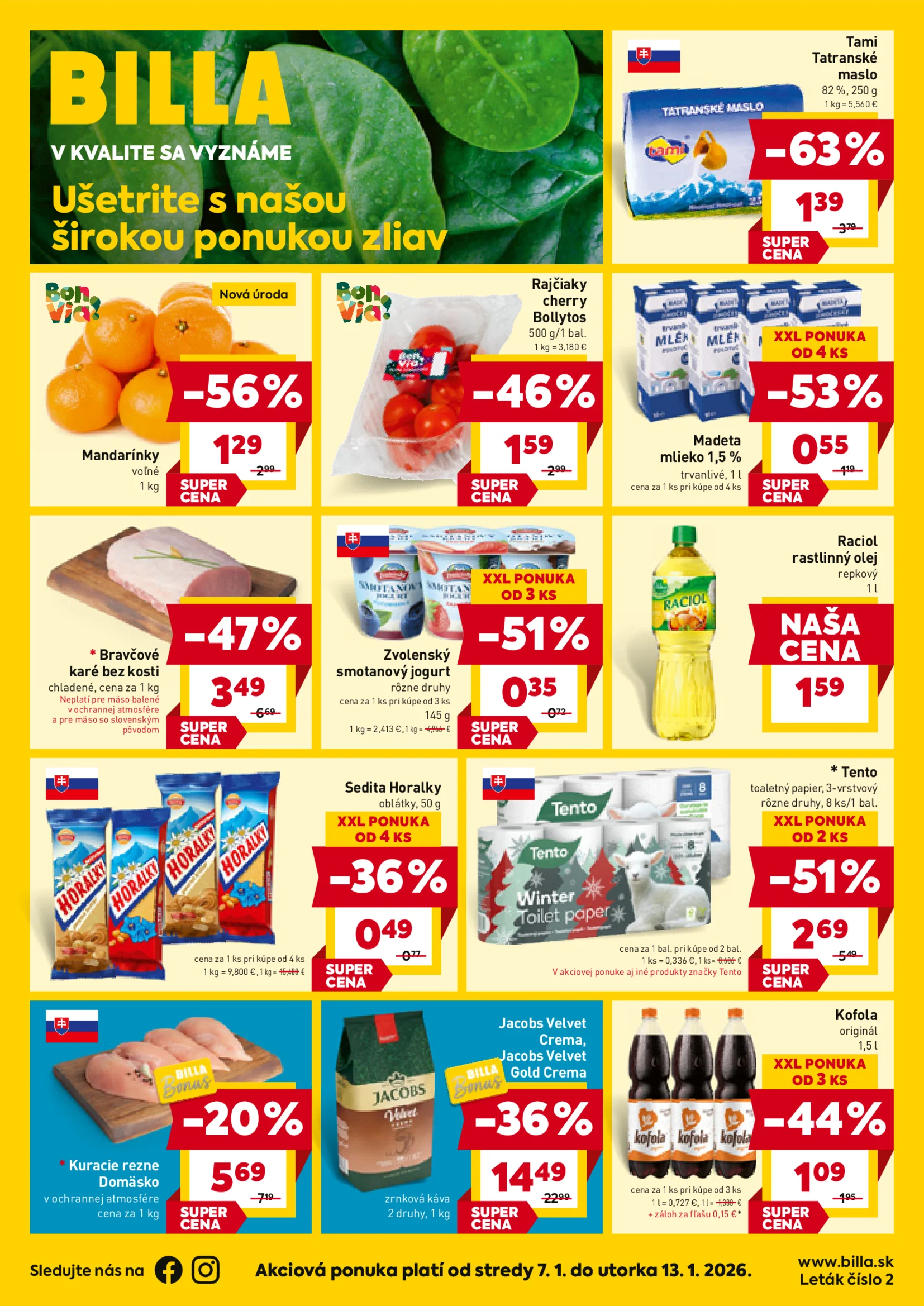 billa - titulná strana