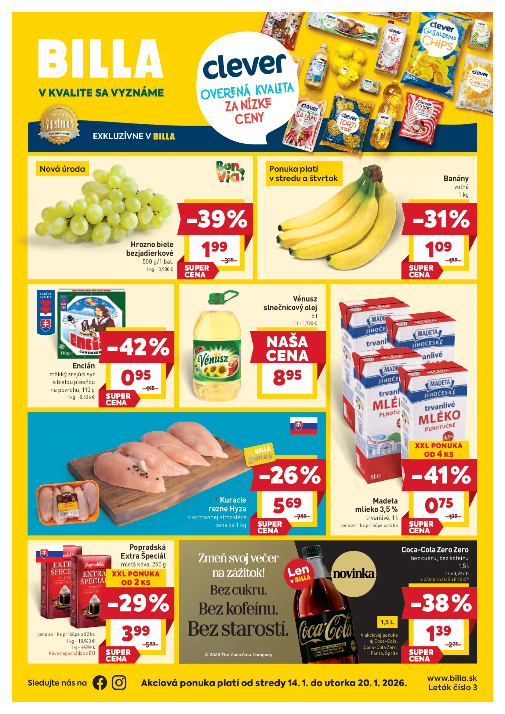 billa - titulná strana