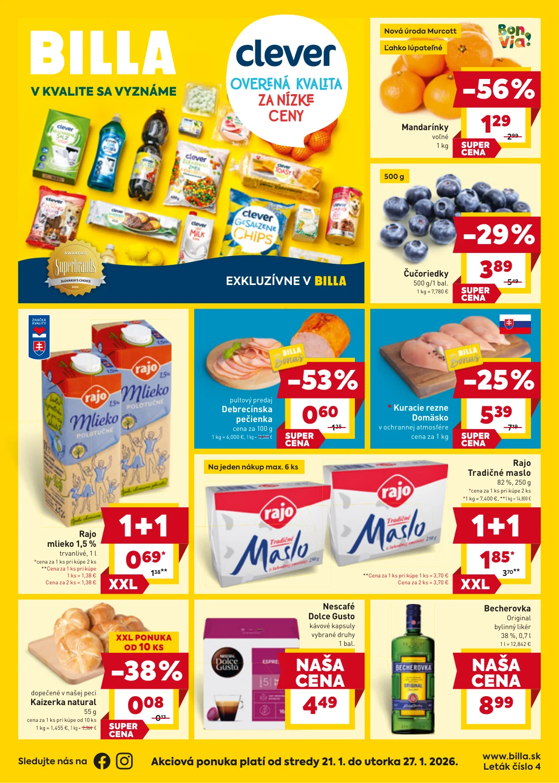 billa - titulná strana