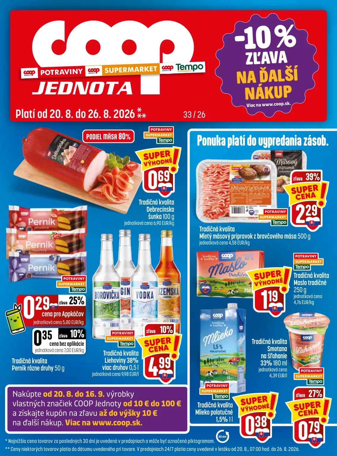 COOP Jednota leták