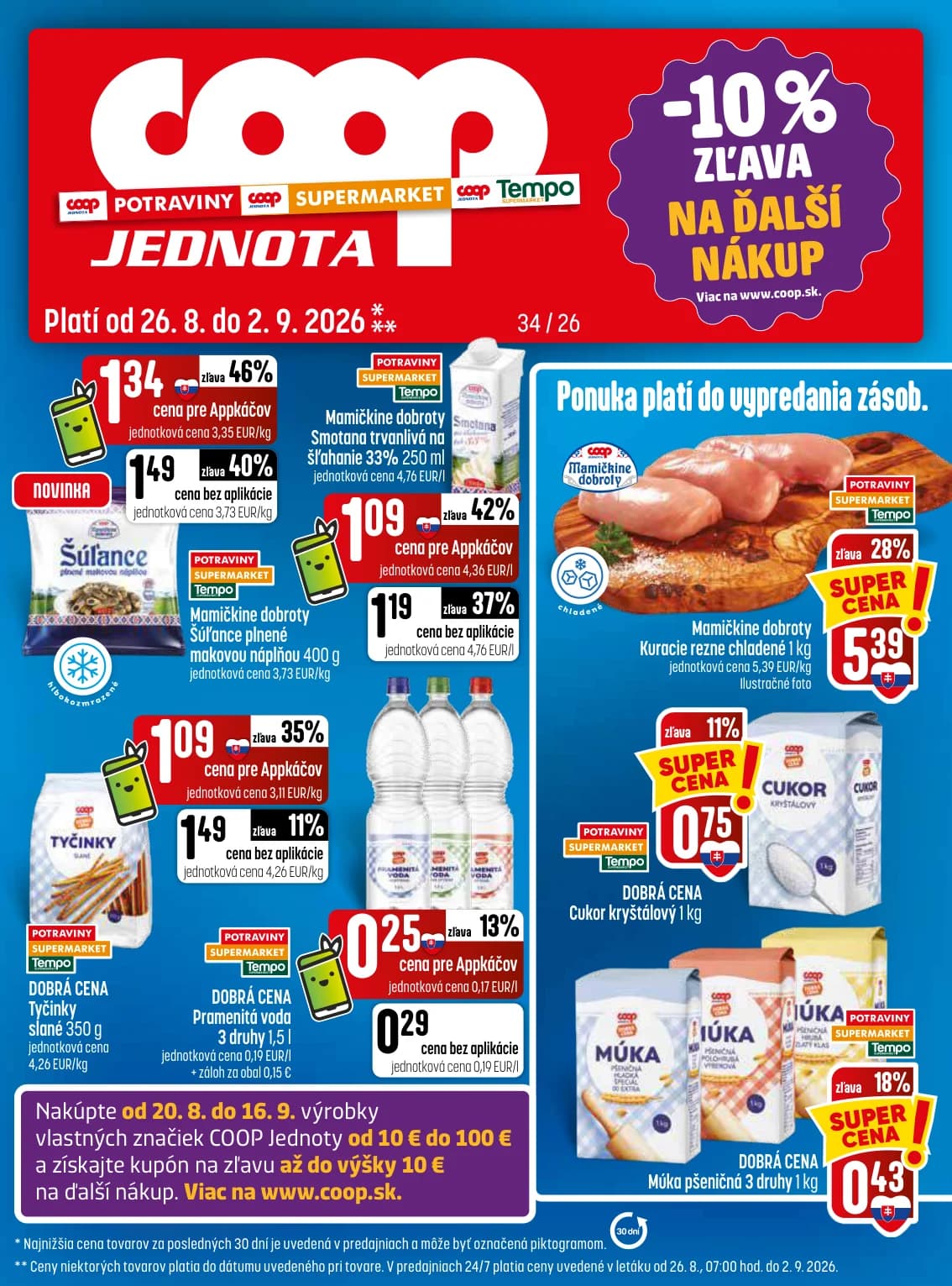 COOP Jednota leták