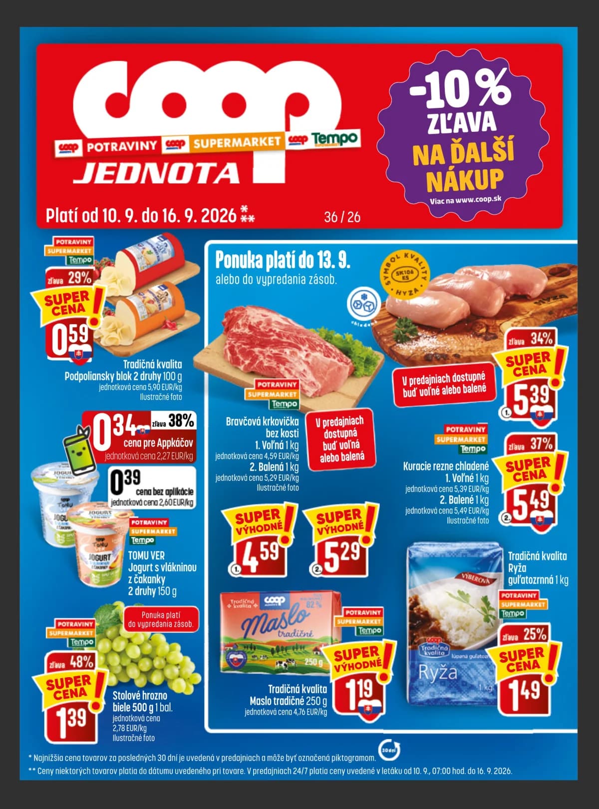 COOP Jednota leták