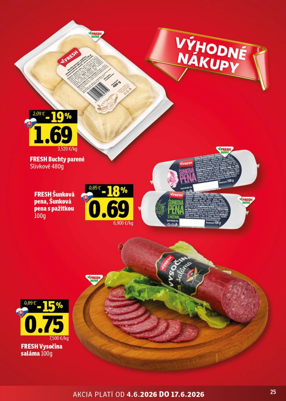 FRESH Šunková pena