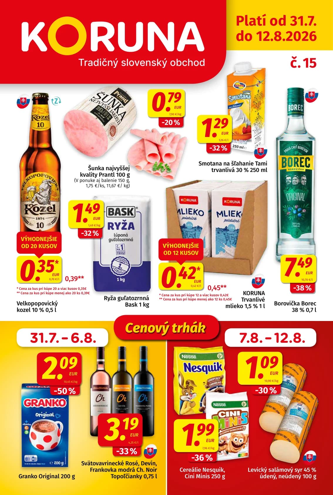 koruna - titulná strana