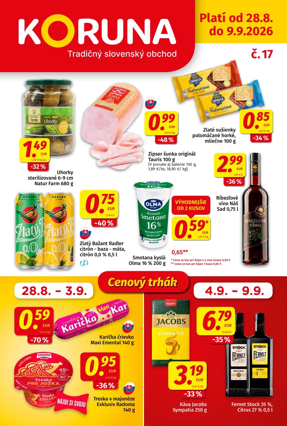 Koruna leták