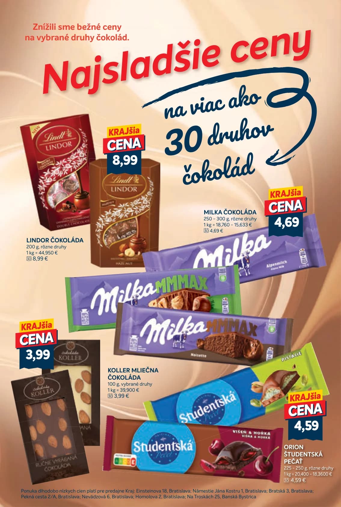 KOLLER MLIEČNA ČOKOLÁDA