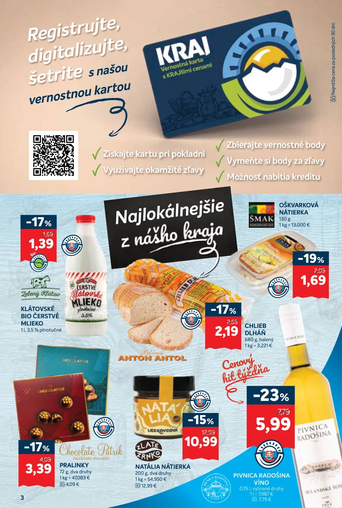 Klatovské Bio Čerstvé Mlieko