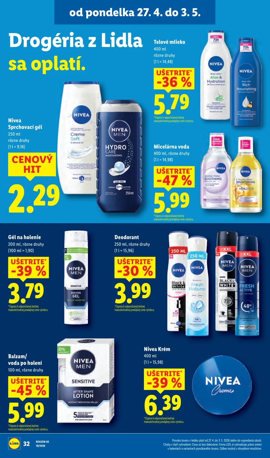 Nivea Sprchovací gél