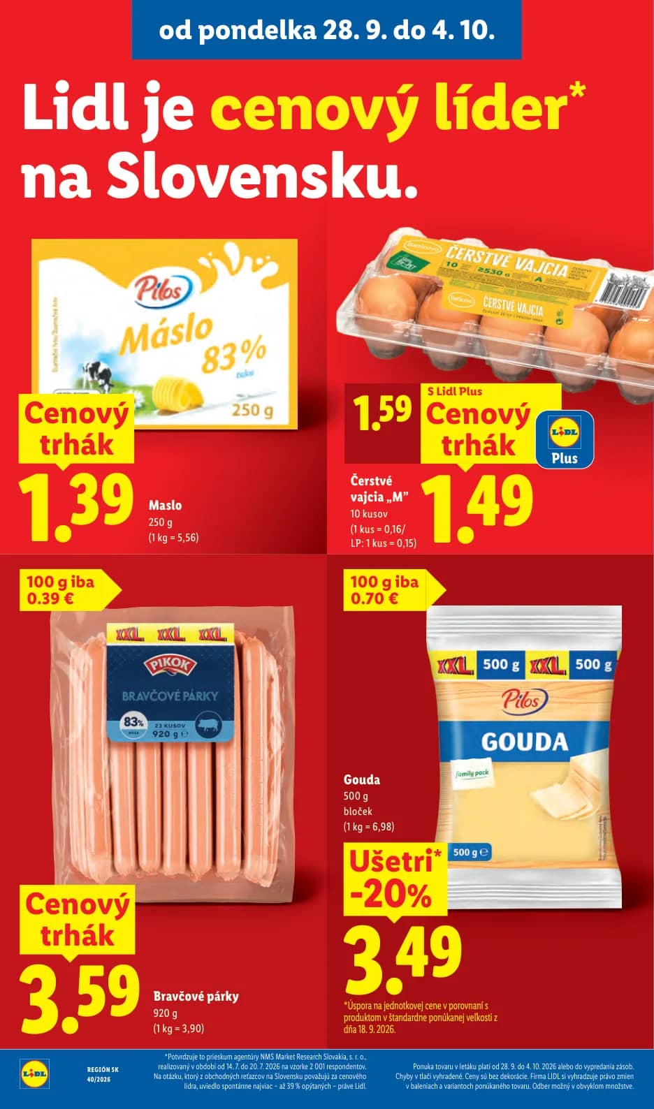 Čerstvé vajcia „M“