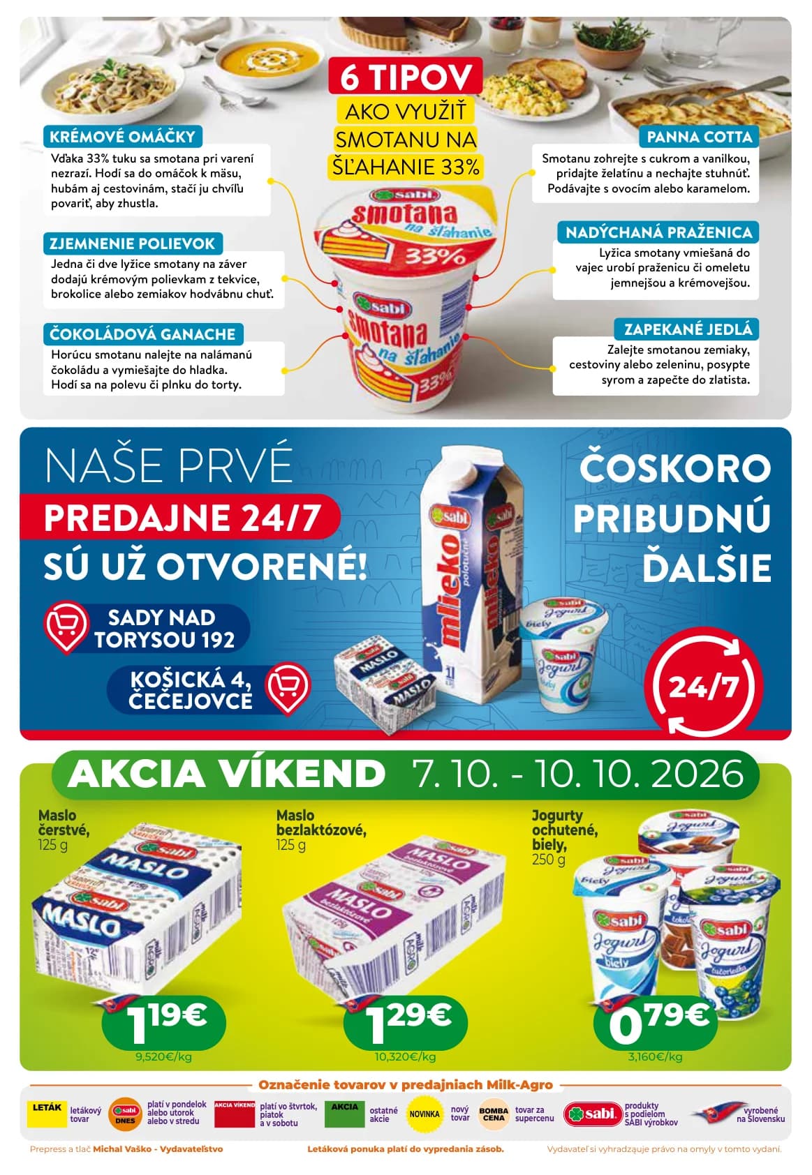 Milk-Agro leták 7. 10. – 20. 10. 2026 – strana 2