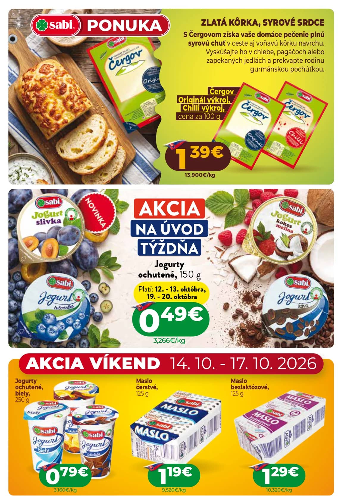 Maslo čerstvé
