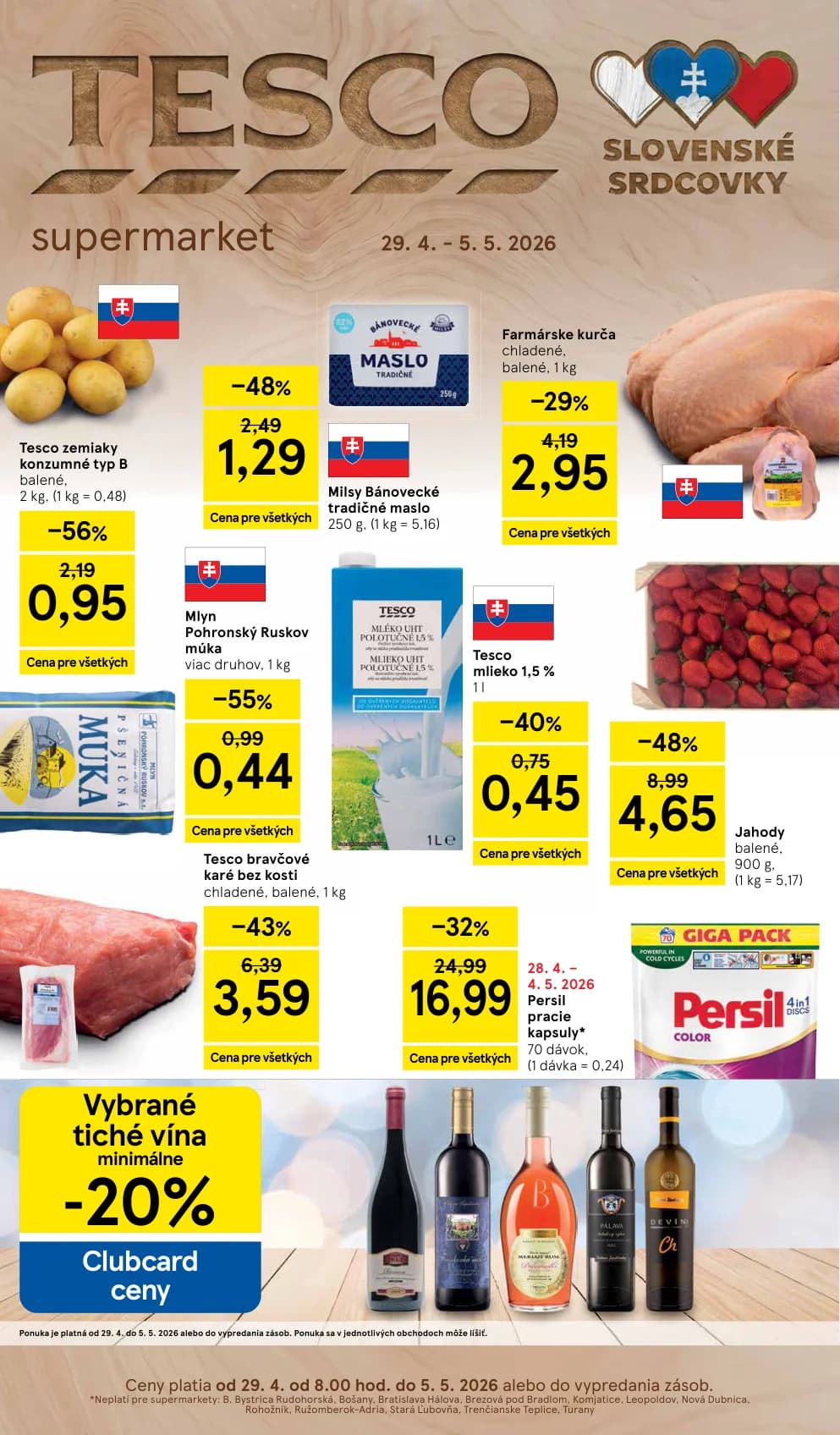 Tesco mlieko 1,5 %