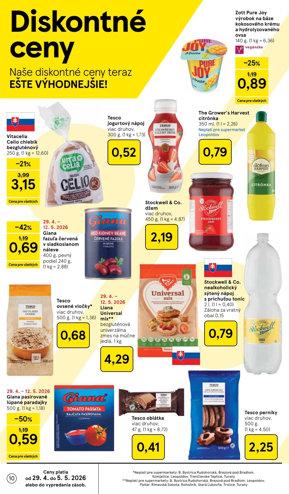 Tesco oblátka