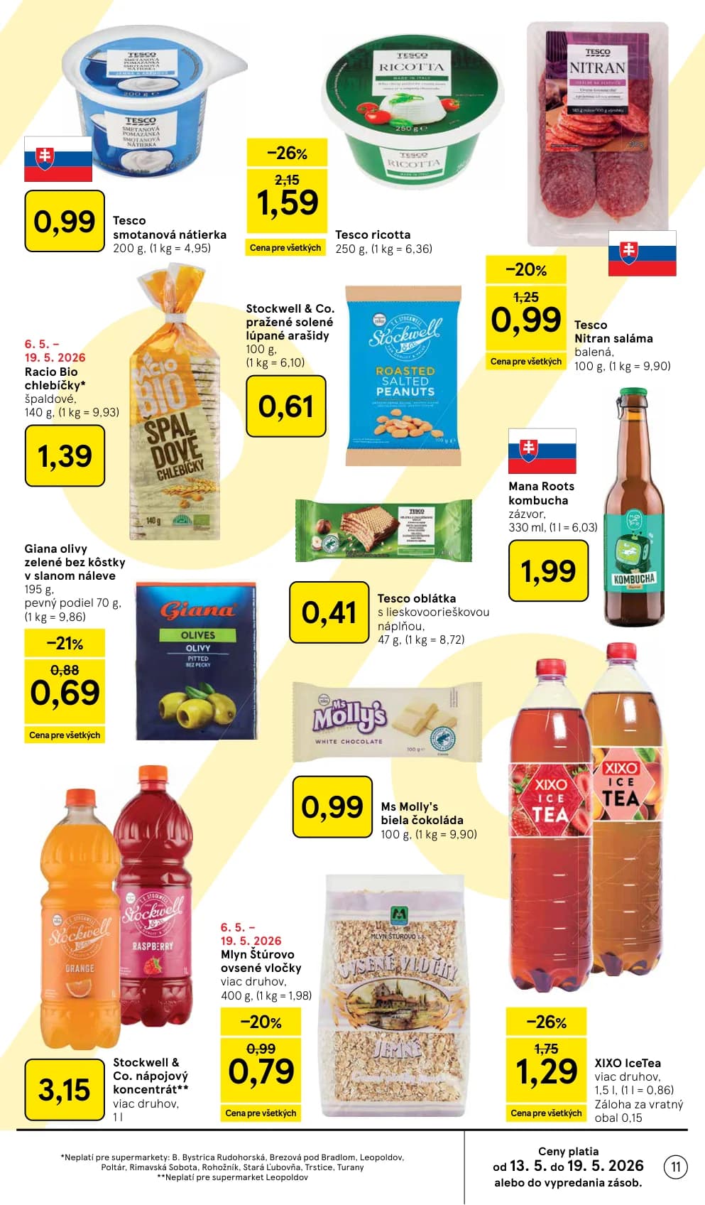Tesco oblátka s lieskovoreškovou náplňou