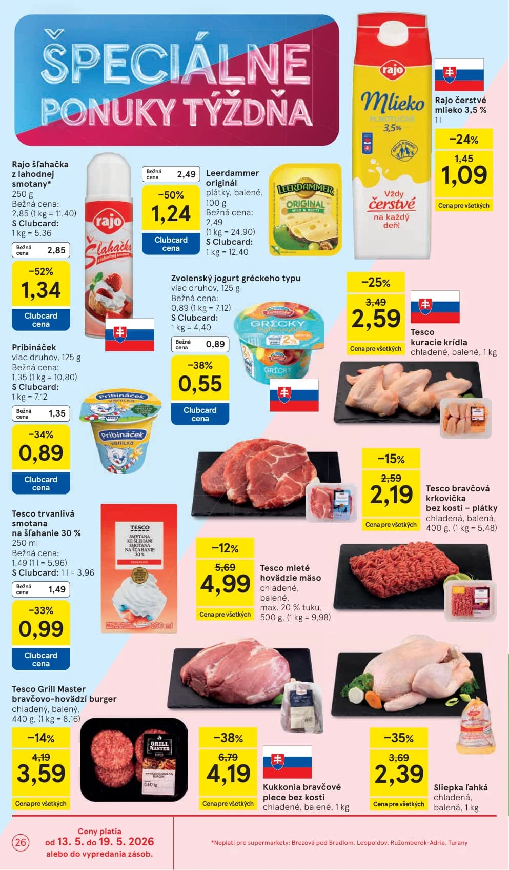 Tesco kuracie krídla