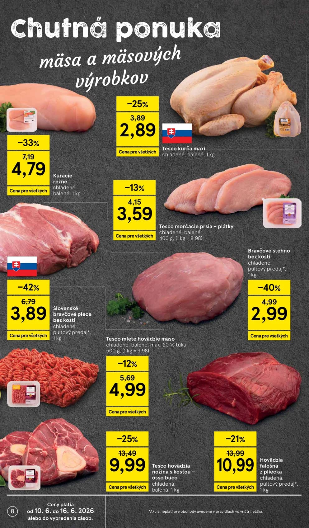 Tesco mleté hovädzie mäso