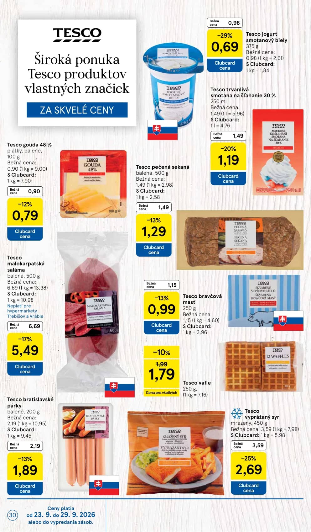 Tesco jogurt smotanový biely