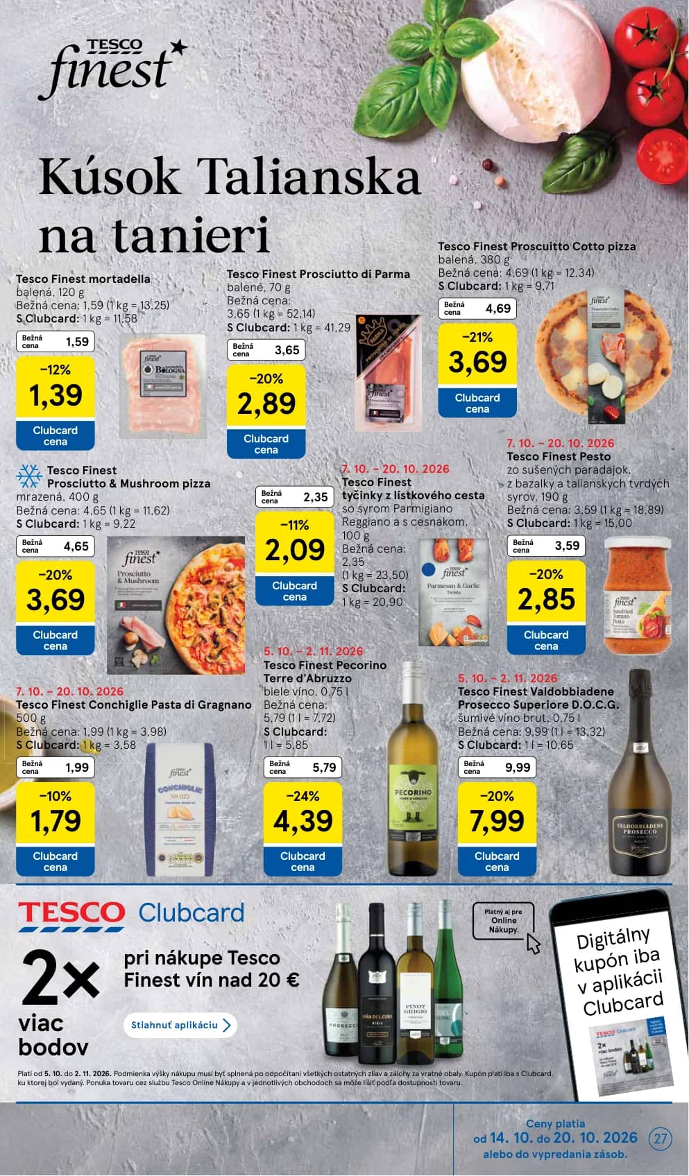 Tesco Finest Valdobbiadene Prosecco Superiore D.O.C.G.